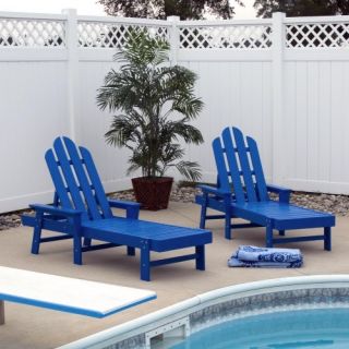 POLYWOOD® Long Island Recycled Plastic Chaise Lounge   Outdoor Chaise Lounges