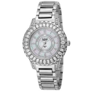 Burgi Womens Swiss Quartz Diamond MOP Bracelet Watch   16272951