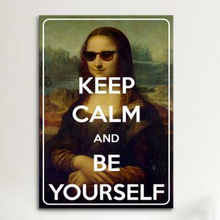 Keep Calm and Be Yourself Textual Art on Canvas by iCanvas