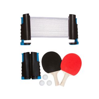 Anywhere Table Tennis Set with Paddles and Balls (Blue)  