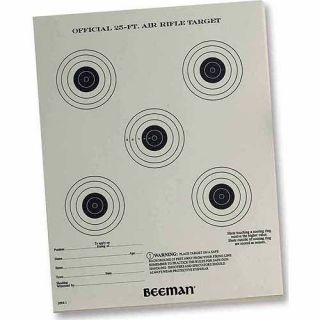 Official 25Ft Airgun Paper Targets   (24 Pack)