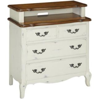 The French Countryside Oak and Rubbed White Media Chest