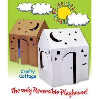 Easy Playhouse Crafty Cottage Cardboard Playhouse