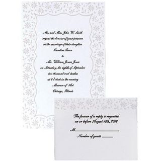 Wilton Wedding Invitation Kit, Flirty Fleur 50 ct. 1008 525