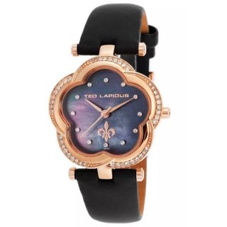 Ted Lapidus Womens TLAPIDUS A0554UNPNSM Classic Black Mother of Pearl
