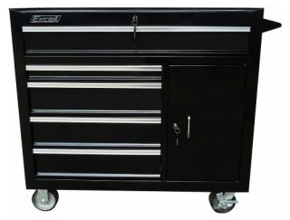 Excel 41 in. Steel Top Chest & Roller Cabinet   Black   Tool Chests & Cabinets