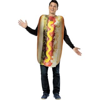 Mens Get Real Hot Dog Food Hallowen Costume