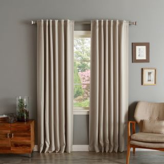 Aurora Home Thermal Insulated Blackout Grommet Top 84 inch Curtain