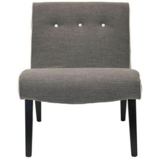 Safavieh Mandell Linen Poly Chair in Charcoal Brown MCR4552B