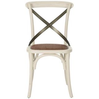 Safavieh Eleanor X Ivory Back Side Chair (Set of 2) AMH9501A SET2