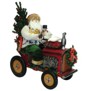 Santa's Workshop 18 in. Santa Riding a Tractor with a Nutcracker 3985