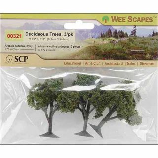 SCP Deciduous Trees, 2.25" To 2.5", 3/pkg