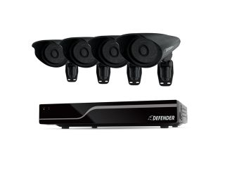 Defender PRO Sentinel 8CH H.264 1 TB Security DVR w/ 4 Hi res Outdoor Surveillance Cameras and Smart Phone Compatibility