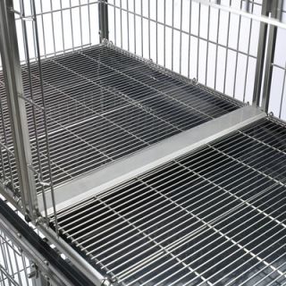ProSelect Modular Pet Cage Tray Connector in Stainless Steel