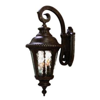 Acclaim Lighting Surrey Collection Wall Mount 3 Light Outdoor Black Coral Light Fixture 7222BC