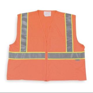Condor 1YAJ1 2XL Orange CoolDry(TM) Polyester High Visibility Vest