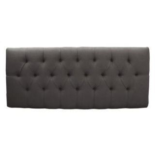 Home Decorators Collection Tivoli Charcoal Microsuede Button Tufted Queen Headboard 542PCHCL