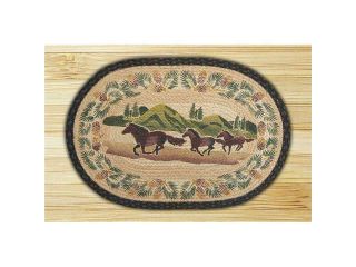 Capitol Importing 90 674 Mountain Horse   20 in. x 30 in. Hand Print Oval