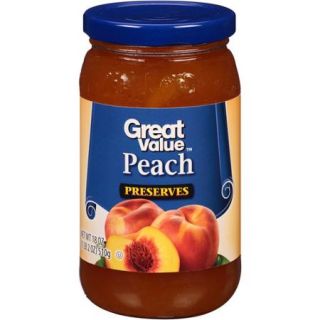 Great Value Peach Preserves, 18 oz