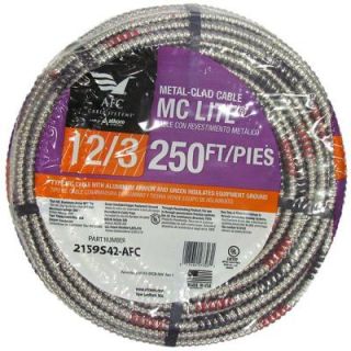 AFC Cable Systems 12/3 x 250 ft. Stranded MC Lite Cable 2159S42 AFC