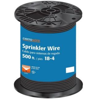Cerrowire 500 ft. 18/4 Black Sprinkler Wire 240 1004J