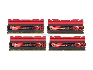 G.SKILL TridentX Series 32GB (4 x 8GB) 240 Pin DDR3 SDRAM DDR3 1600 (PC3 12800) Desktop Memory Model F3 1600C7Q 32GTX