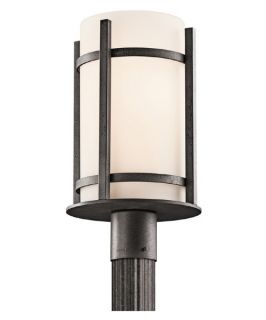 Kichler Camden 49123 Outdoor Post Lantern   9.5 in.   Anvil Iron   Outdoor Post Lighting