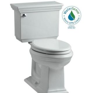 KOHLER Memoirs Stately Comfort Height 2 piece 1.28 GPF Elongated Toilet with AquaPiston Flush Technology in Ice Grey K 3817 95