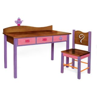 Room Magic Little Girl Tea Set Kids' 2 Piece Table and Chair Set