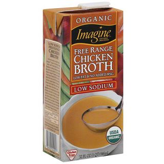 Imagine Foods Low Sodium Free Range Chicken Broth, 32 oz (Pack of 12)