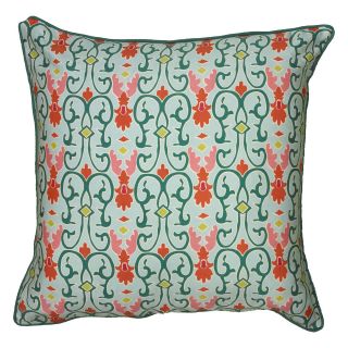 Rizzy Home Printed with Green Cording Details Decorative Throw Pillow   Decorative Pillows