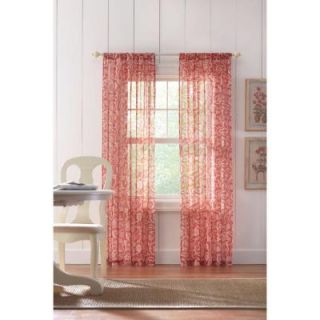 Home Decorators Collection Terracotta Rod Pocket Printed Sheer Curtain   52 in. W x 84 in. L (Price Varies by Size) carrington 804 400