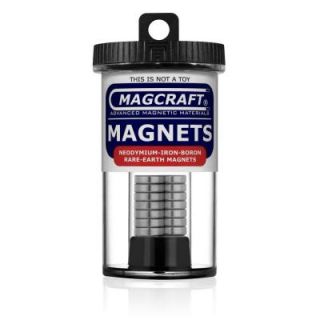Magcraft Rare Earth 1/2 in. x 1/8 in. Disc Magnet (14 Pack) NSN0802