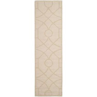 Martha Stewart Living Fretwork Buckwheat Flour 2 ft. 3 in. x 8 ft. Rug Runner MSR4612C 28