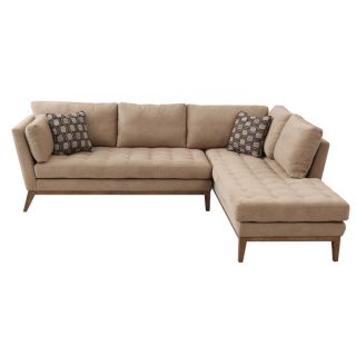 ABBYSON LIVING Delano Sectional Sofa and Storage Ottoman Set