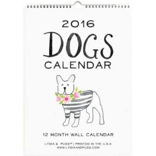Dogs Art 2016 Wall Calendar