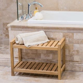 Belham Living Teak Shower Bench   Shower Seats