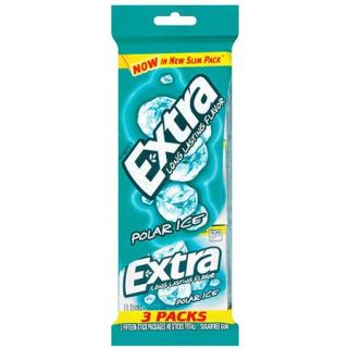 Extra Polar Ice Sugarfree Gum, multipack (3 packs total)