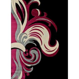 United Weavers Gracile Plum 7 ft. 10 in. x 10 ft. 6 in. Area Rug 420 21382 58