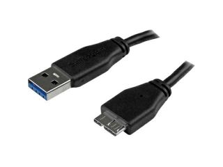 StarTech 0.5m (20in) Slim SuperSpeed USB 3.0 A to Micro B Cable   M/M
