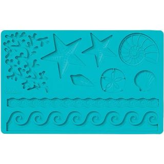 Wilton 5.7"x10.6" Fondant & Gum Paste Silicone Mold, Sea Life 409 2552
