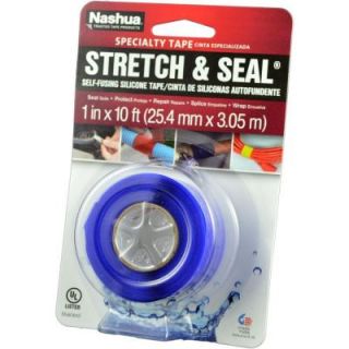 Nashua Tape 1 in. x 3 3/10 yd. Stretch and Seal Self Fusing Silicone Tape in Blue 1113519