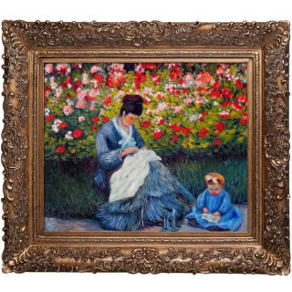 Claude Monet Camille Monet and a Child in the Artists Garden in