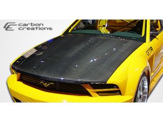 Carbon Creations Carbon Fiber  Ford Mustang  OEM Hood   1 Piece > 2005 2009