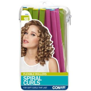 Conair Spiral Curlers, 18 count