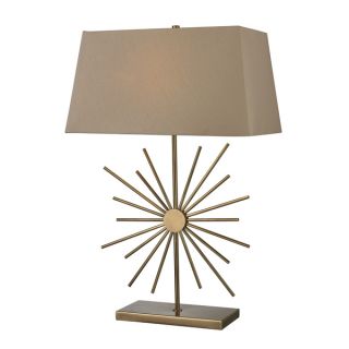 Moroccan 1 light Antique Gold Leaf Table Lamp