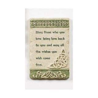 5.75" Irish Blessing and Celtic Trinity Knot Religious Versed Wall Plaque