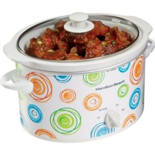 Hamilton Beach 3 qt. Slow Cooker with Swirl Pattern Design DISCONTINUED 33138
