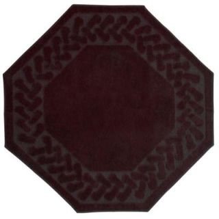 Herringbone Brown 6 ft. x 6 ft. Octagon Area Rug 7770 72x72 BN