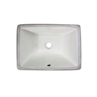 Nantucket Sinks Rectangle Ceramic Undermount Bathroom Sink